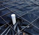 Rollo plastico negro de trabajo pesado para construcción multipropósito de 20pies x 100pies x 6 mil