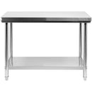 Mesa inoxidable De Trabajo Central Con Repisa (1000 X 700 X H 850 mm)