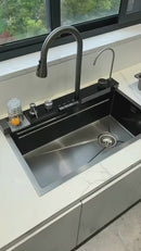 Fregadero multifunción Nano Black Piano Switch