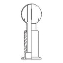 Bolas aspersoras rotatorias para limpieza. Tipo clamp. T-304.
