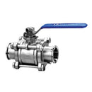 Valvula 3-PC Sanitaria 1" T-304 3A.