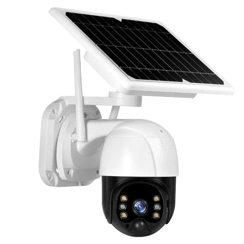 Cámara De Seguridad Solar, 360° A Prueba De Agua. Con Wifi. 3MP.– Carbone  Store CR