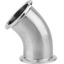 codo 45. 1".Radio corto. Tipo clamp. 304. 3A.