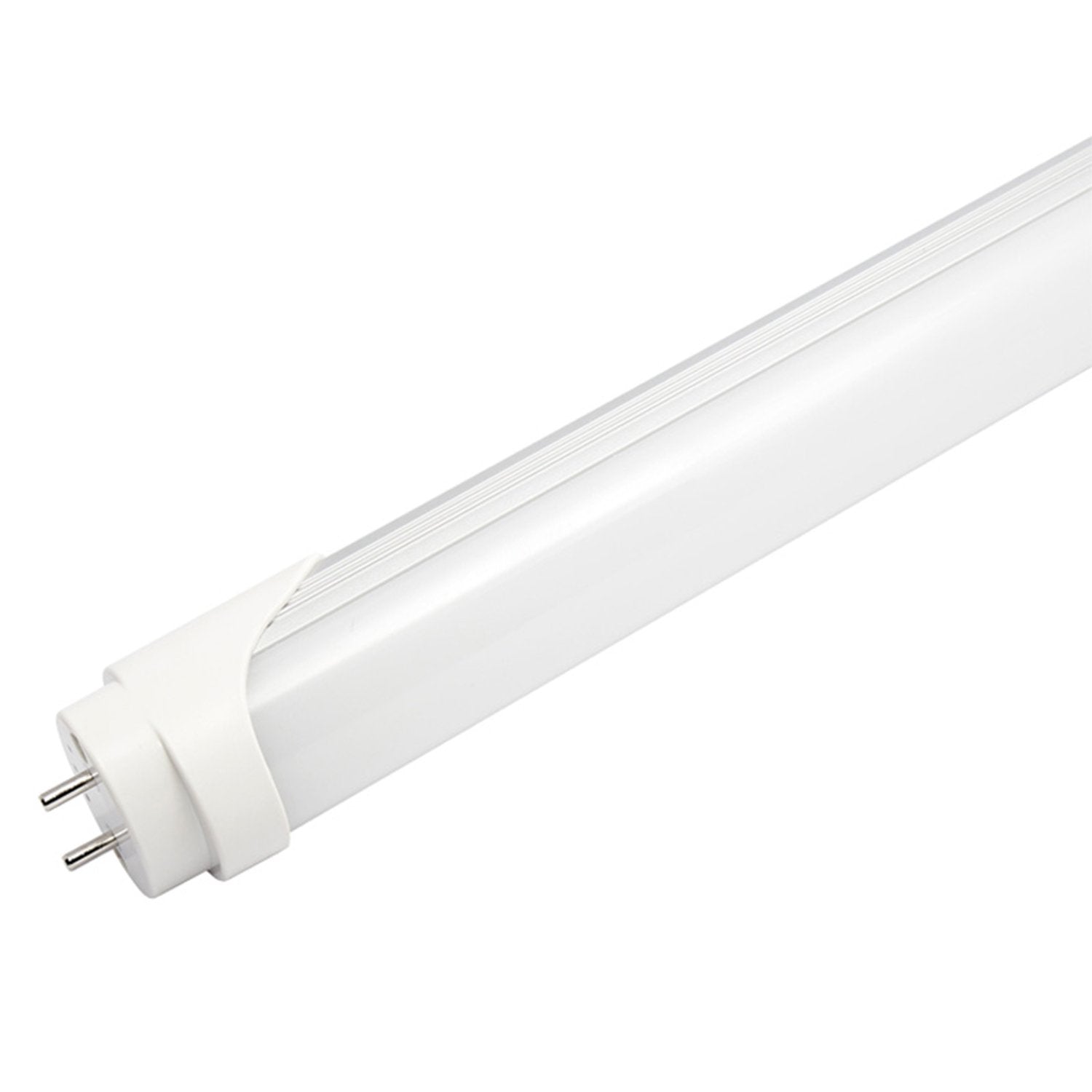 Lámpara de tubo LED T8 de 4 pies. 14 vatios, 1400 lúmenes, 50/60Hz, 4000K  blanca, iluminación de repuesto fluorescente