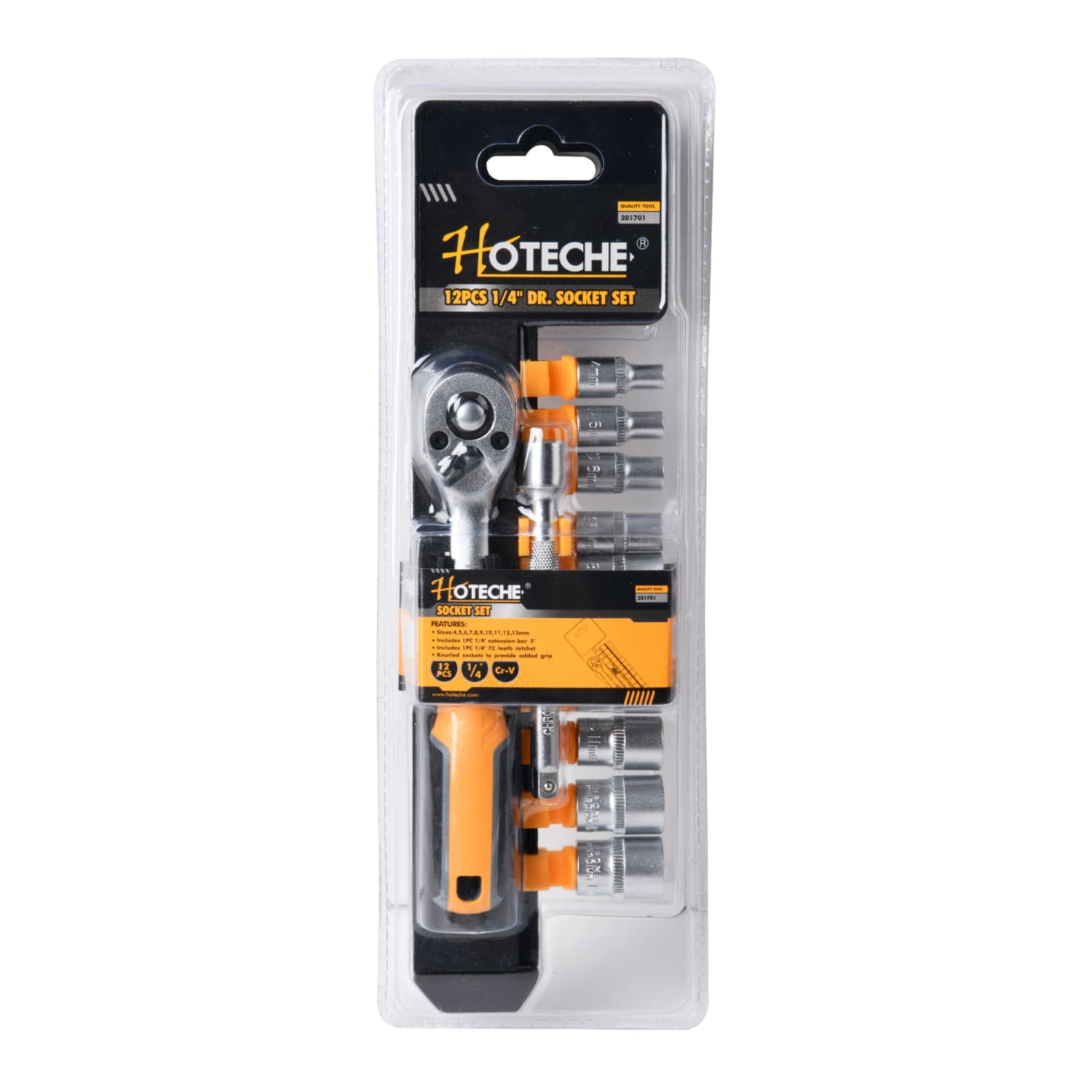 Juego Ratchet 12Pcs 1/4 