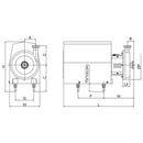 2.01 Hp. Bomba Centrifuga Sanitaria 210-230V 50Htz/ 440-480V 60Htz.316L/ FPM / SIC/SIC/FPM.3A.