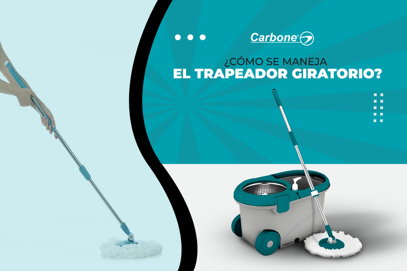 ¿Cómo se maneja el trapero giratorio?