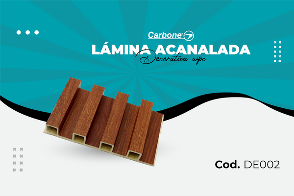 ¡Descubrí el Acabado Perfecto con la Lámina Acanalada Decorativa WPC Varnish Wood!