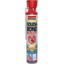 Espuma PU adhesiva aislante Soudal 750 ml.