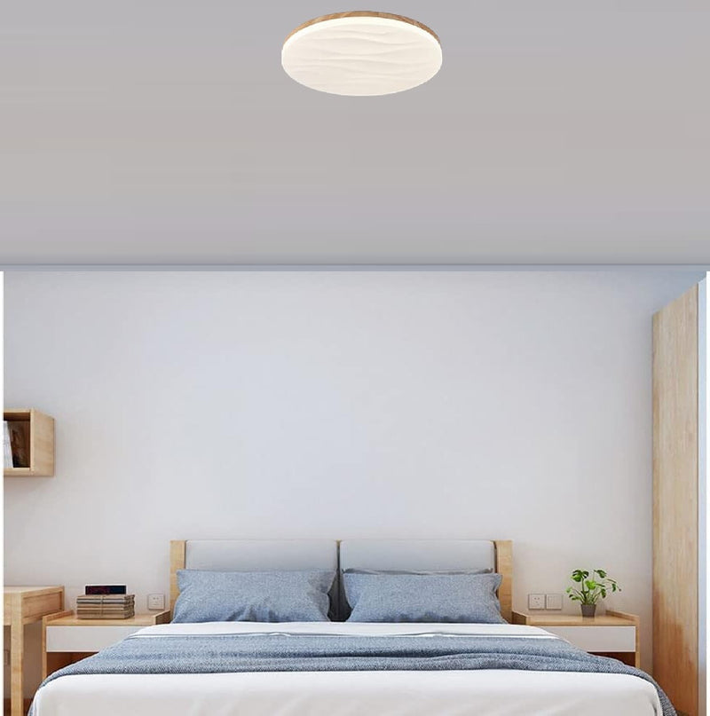 Lampara LED decorativa circular Diseño relieve Plafon 35 cm diametro 3CCT 3000-6500k 14" (35cm) 24W