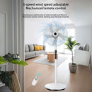 Abanico solar de Pedestal Recargable con Energía Solar. Ventilador de piso portátil con panel solar. 3 velocidades. Con control remoto.