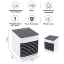 Abanico Acondicionador De Aire Con Agua Portátil. 3 velocidades. Carga USB. 300ml.