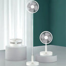 Abanico plegable portátil. Ventilador recargable de 4 velocidades. Color blanco. (Unidad)