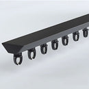 Riel para cortinas de techo Color Negro, detalle del riel