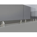 Soporte para barandas de vidrio acabado satinado (sin perforacion en vidrios)