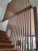 Pérgola Decorativa Tubo WPC Dark Wood Cuadrado 50x50x3mm