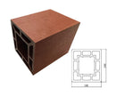 Pérgola WPC Tubo Cuadrado Grande Madera Cedro Exteriores 100x100x2900mm