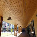 Panel Lama WPC ASA Teca cepillada para exteriores 112x16x2900MM, Madera, hidrófugo fachadas, muros y techos