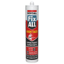 Fix All High Tack SOUDAL (Viscocidad Baja) Pegamento Alta Adherencia Y Resistencia Blanco  290Ml