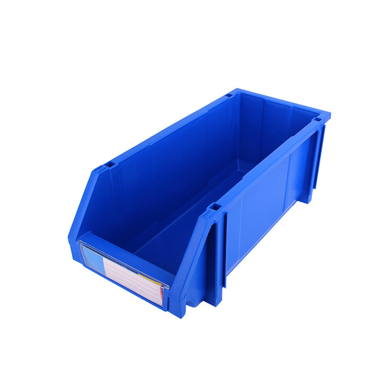 (Pack 50 pzas) Cajas apilables o encajables de pin Chica 80 Anch * 130 profun.*55 alto mm.Color Azul