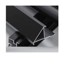 Perfil Remate Esquina recto 45° Laminas de 5mm Bambú WPC PVC 3m long Negro