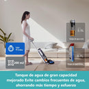 Aspiradora inteligente inalambrica recargable, Mopa y aspira, seco y húmedo 200W bateria 22,2V 4000 mAh LI-ION funcion de autolimpieza, secado y electrolisis de agua