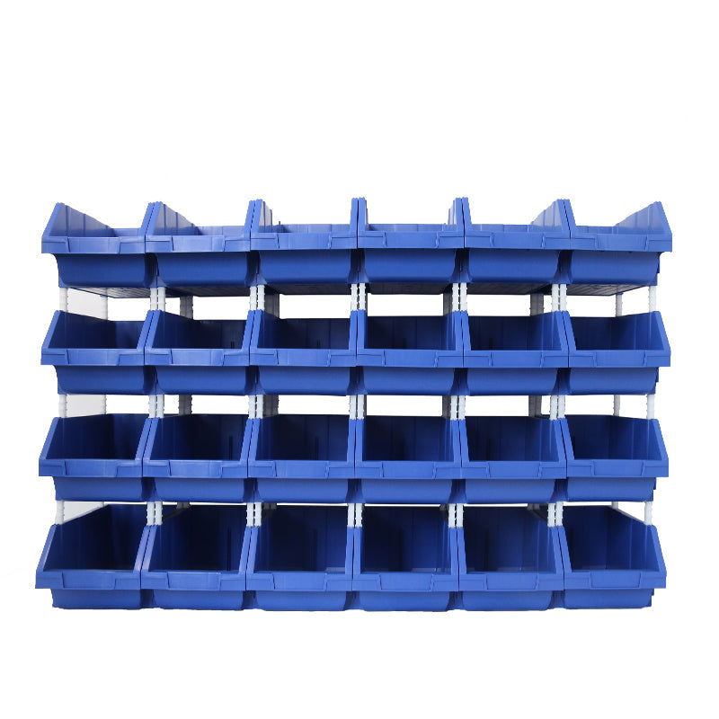 (Pack 50 pzas) Cajas apilables o encajables de pin Chica 100 Anch *160 profun.*74 alto mm.Color Azul