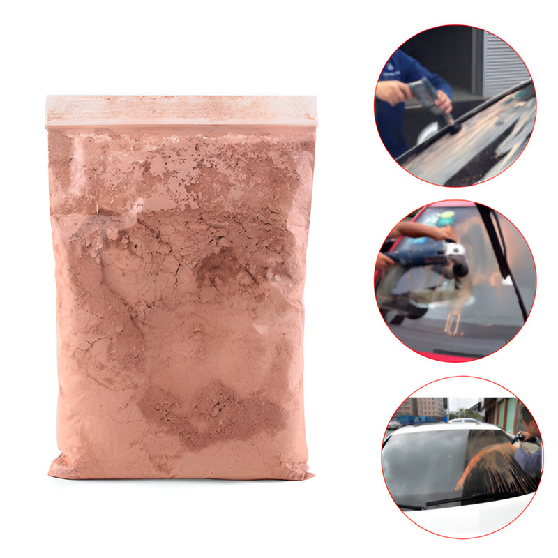 Óxido de Cerio mas Kit para pulir vidrio. 100gr