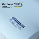 Almohada Cervical Azul Carbone MaxRest. Memory Foam Hipoalergénica con Enfriamiento Instantáneo y Curva Ergonómica. Calidad Hotelera 5 Estrellas.