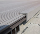 Angulo Remate Deck Gris claro WPC Exteriores 50x50x2900mm