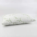 Almohada Bamboo 40x65cm. Cojín de Fibra de Bambú Suave y Transpirable con Funda Ecológica. Almohada Ergonómica con Relleno de Algodón Antialérgico.