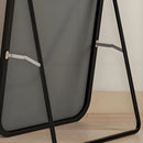Espejo De Cuerpo Entero Vertical 40X150 Cm Con Marco Negro Moderno Para Dormitorio O Pasillo