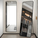 Espejo De Cuerpo Entero Vertical 40X150 Cm Con Marco Negro Moderno Para Dormitorio O Pasillo