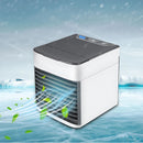 Abanico Acondicionador De Aire Con Agua Portátil. 3 velocidades. Carga USB. 300ml.