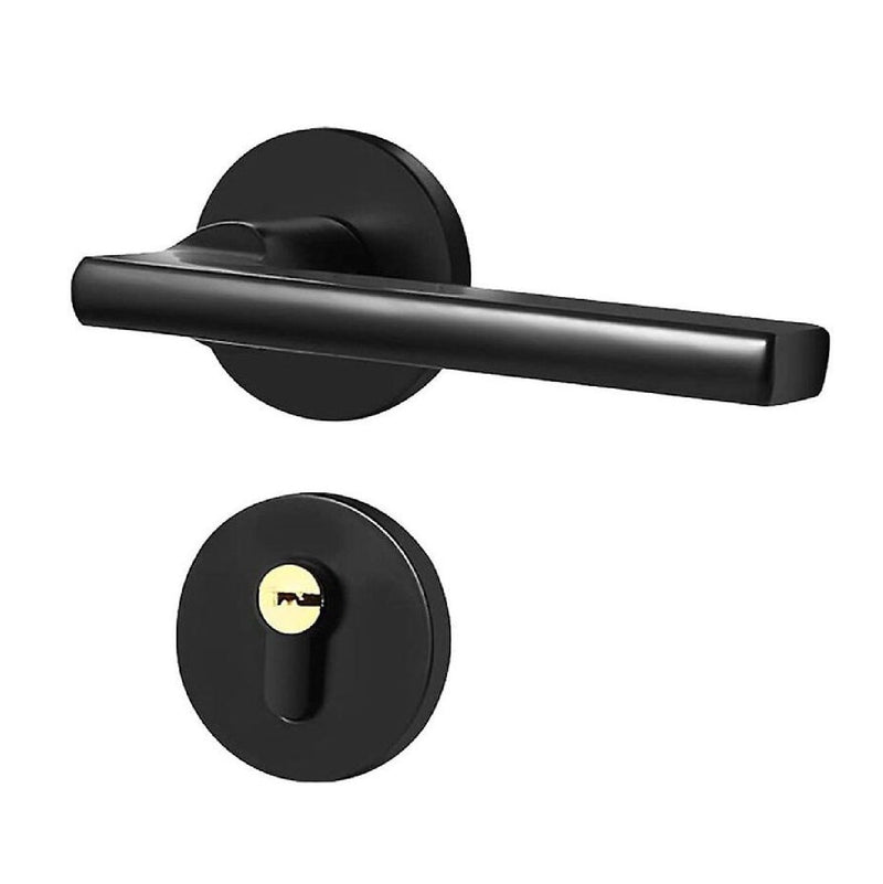 Kit de Hardware Herrajes para puerta WPC color negro incluye halador con tapas y bisagras