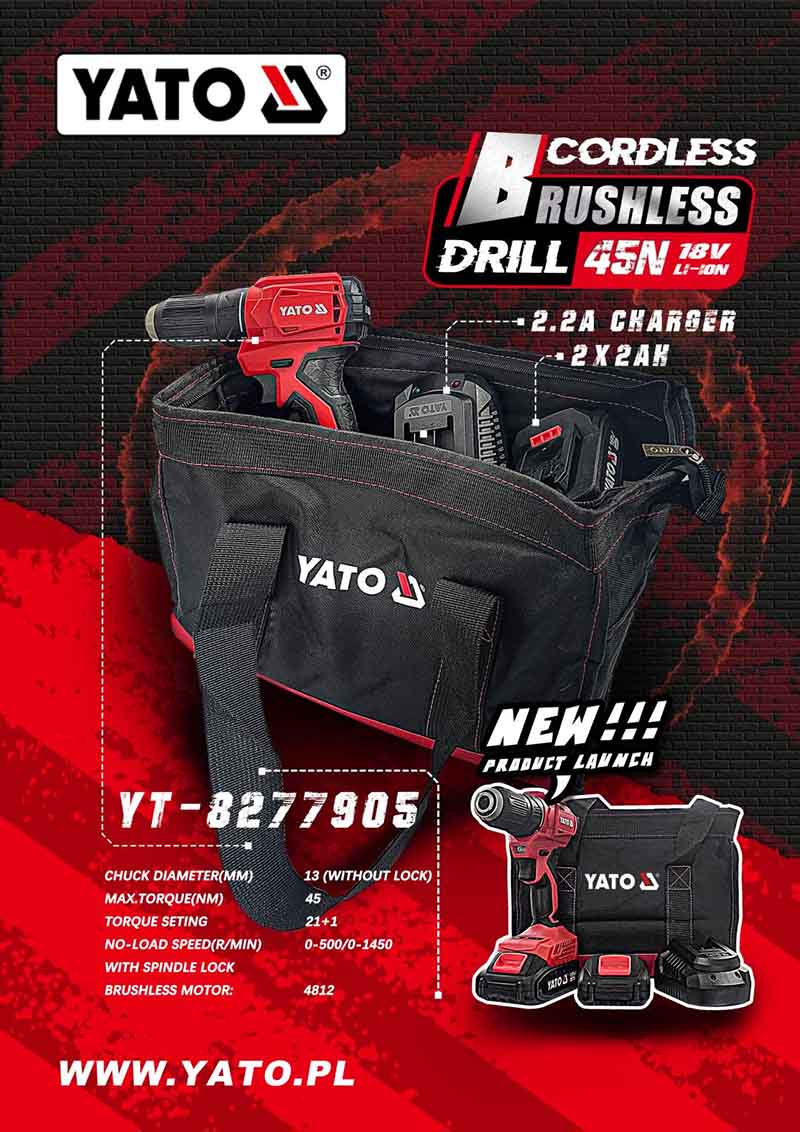 Taladro Sin Escobillas 18V 45N+2*2Ah+Cargador 2.2A