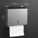Dispensador de papel toalla para pared en acero inoxidable cepillado con llave