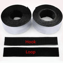 Cinta Adhesiva De Velcro Para Pegar Sin Abrir Huecos, 25 Mm X 1 M, Color Negro.