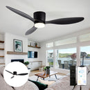 Abanico De Techo Con Lámpara. 3 tonos De Luz. 52" Ventilador Con Control Remoto. Fan 110V Color negro