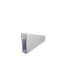 PERFIL PARA BARANDA DE VIDRIO - ANOD NATURAL - SATINADO - GLASS RAIL