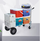 Carretilla Carrito De Carga Plegable Convertible 2 En 1 Industrial Ruedas De Goma Max. 350Kg Acero Y Aluminio