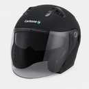 Casco abierto CARBONE Air negro mate con doble visor y certificación DOT