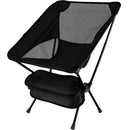 Silla plegable compacta, color negro