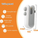 Mini selladora térmica portátil aplicada sobre una bolsa compatible
