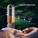 Abanico Sin Aspas de Torre Y Purificador De Aire Con Control Remoto. Ventilador de Torre Con Filtro. 22" 58x14.5 cm. 40W.