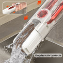 Limpia ventanas escurridor Trapeador Retráctil Mini Con Autoescurrido. Mini Mop Plegable 180°. Mini Mopa Para Limpieza en Seco Y Húmedo.