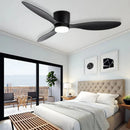 Abanico De Techo Con Lámpara. 3 Tonos De Luz. 42" Ventilador Con Control Remoto. Fan 110V Color Negro.