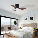 Abanico De Techo Con Lámpara. 3 Tonos De Luz. 25" Ventilador Con Control Remoto. Fan 110V Color Chocolate.