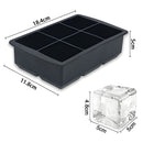 Moldes De Silicona Para Hielo En Cubos Y Esferas Grandes. Set De 2 Piezas.