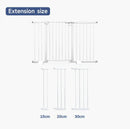 Extensión para puerta de seguridad L374 para bebes y mascotas de 20 cm, color blanco